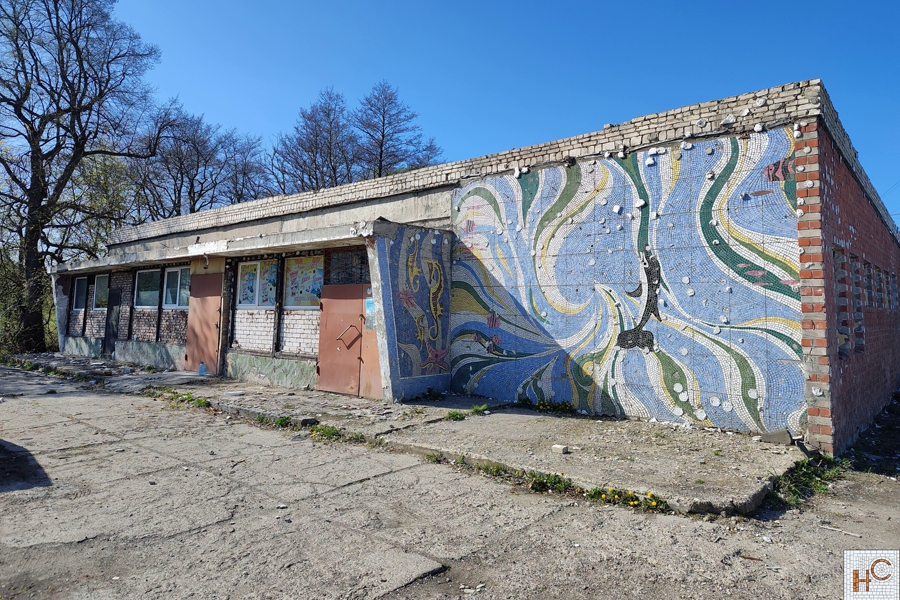 В Заостровье при ремонте магазина обнаружили советскую мозаику (фото)