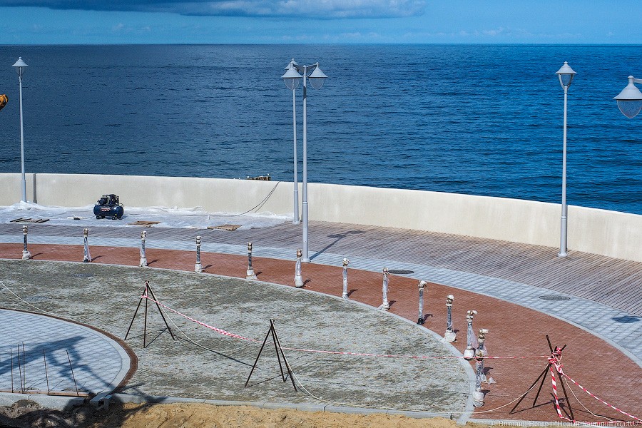 Сокращение отставания: новый променад в Светлогорске стал похож на променад