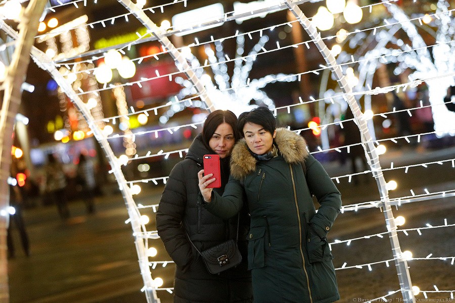 Открути оленю ушко: центр Калининграда украсили к Новому году (фото)