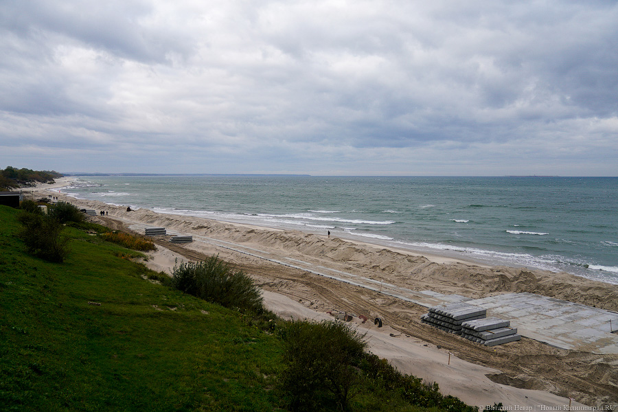 От «Нептуна» до кемпинга: в Зеленоградске укрепляют 1,5 км морского побережья (фото)