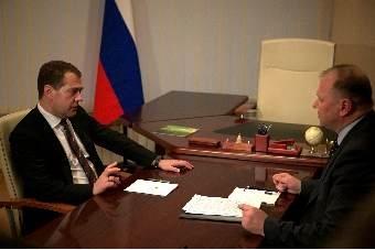 Цуканов сообщил Медведеву, что область в зиму вошла «хорошо»