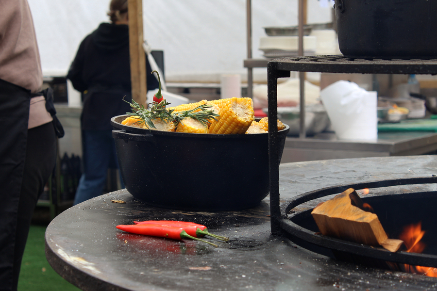 Ярмарка для метеоустойчивых: как прошло открытие гастрофестиваля на острове Канта (фото)