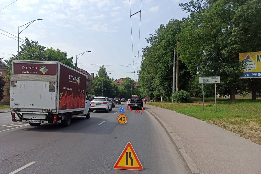 На проспекте Победы в Калининграде сбили пешехода-нарушителя (фото)