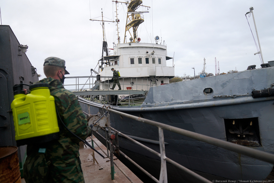 6 ноября: противоковидная обработка на 33 судоремзаводе в Балтийске