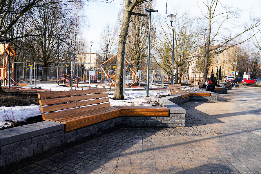 Как выглядит обновленная пешеходная зона на улице Рокоссовского без снега (фото)