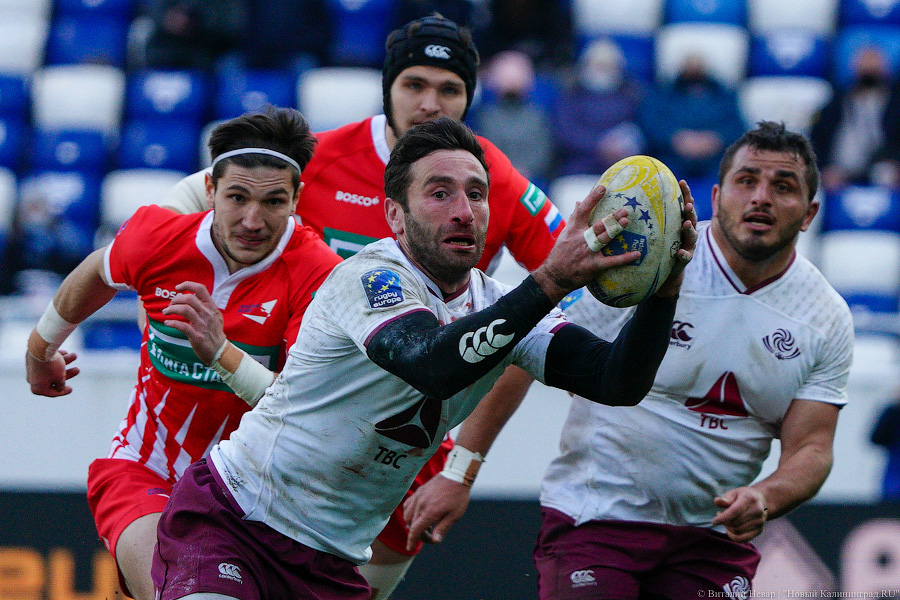 На стадионе «Калининград» снова сыграли в регби. Вот как Россия проиграла Грузии