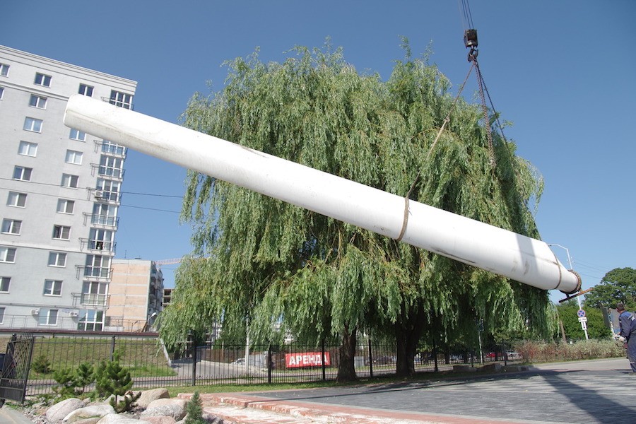 Лопасть демонтированного в Куликово ветряка отдали Музею Мирового океана