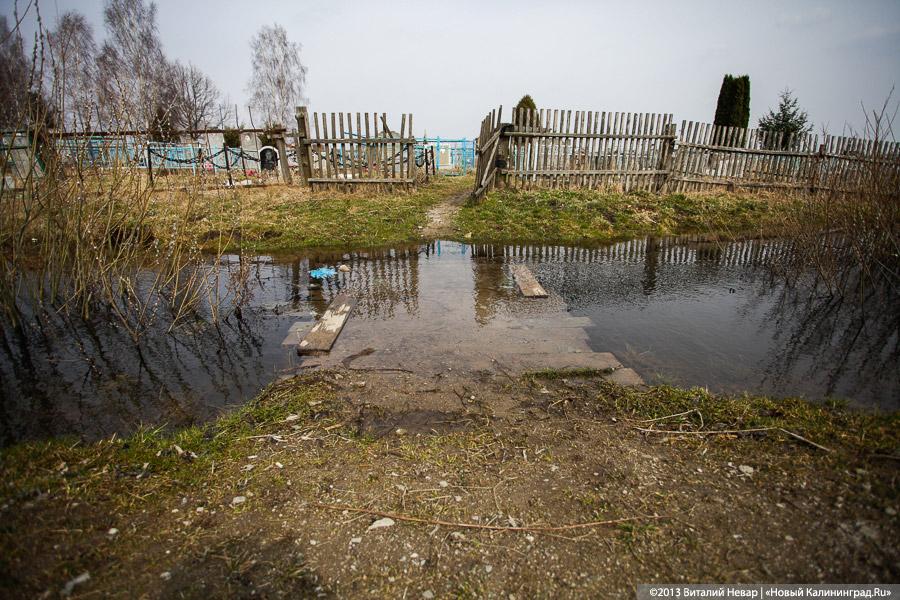 На родине Цуканова в пос. Липово тонет кладбище (+фото)