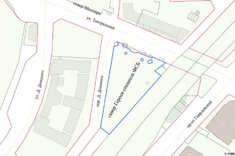 Горсовет «перенес» сквер Героев спецназа ФСБ к зданию правительства