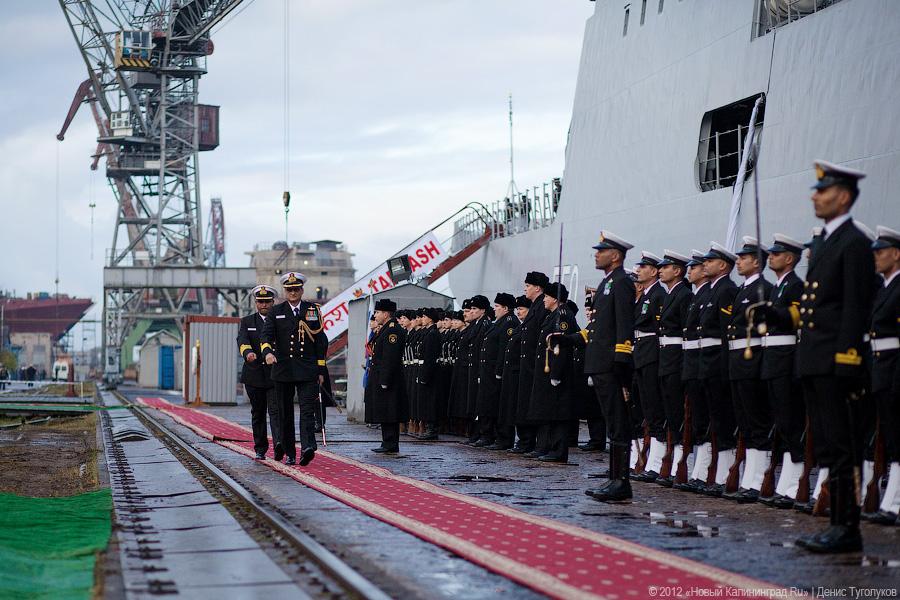 «Второй пошел»: фоторепортаж с церемонии передачи Индии фрегата Tarkash