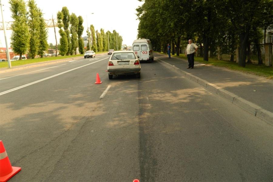 В Калининграде на Советском проспекте мотоцикл сбил 55-летнего мужчину (фото)