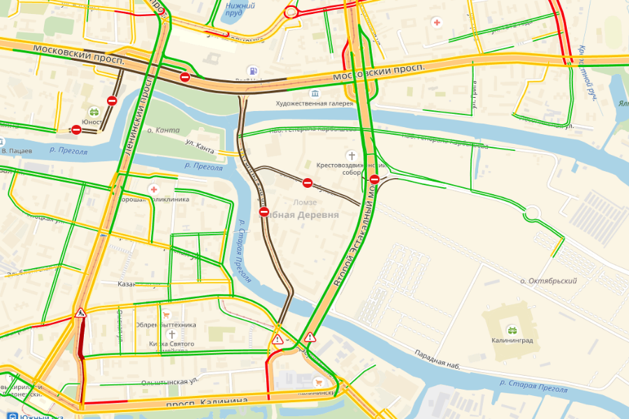 На подъезде к Острову скорость движения упала до 0 км/ч (фото)