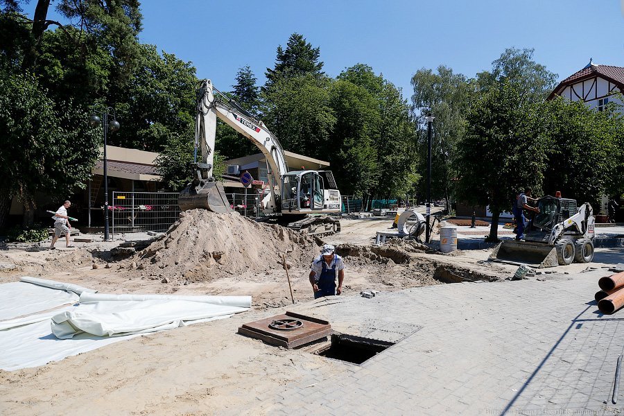 Курорт наизнанку: в Светлогорске наступил разгар ремонтного сезона
