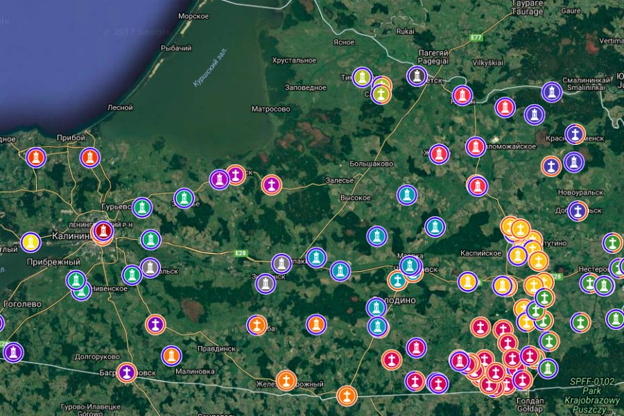 Краевед из Калининграда сделал интерактивную карту мемориалов Первой мировой