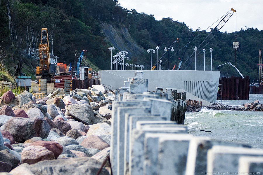 Сокращение отставания: новый променад в Светлогорске стал похож на променад