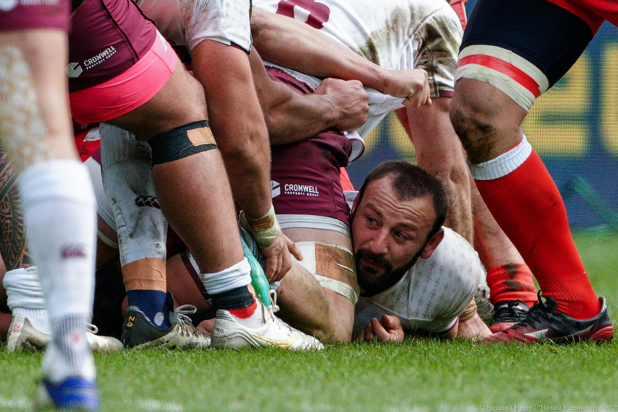 На стадионе «Калининград» снова сыграли в регби. Вот как Россия проиграла Грузии