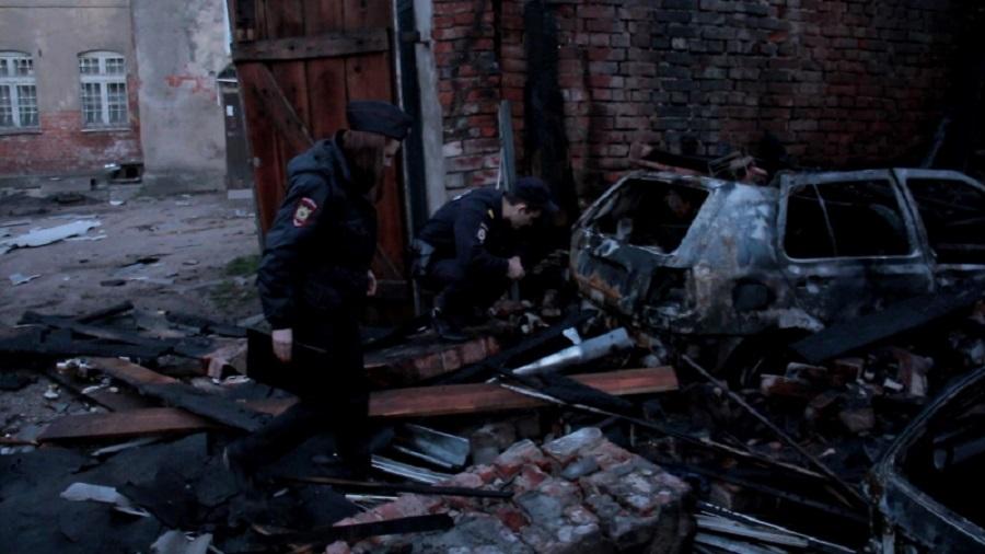  УМВД: машины в Черняховске ночью сгорели из-за мощного взрыва баллона (фото)  