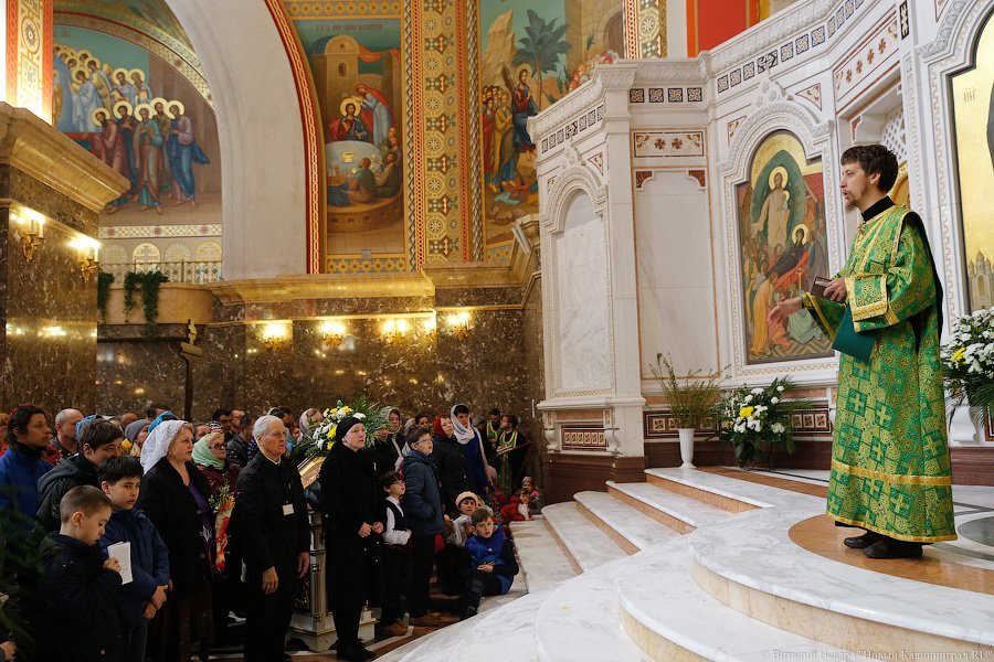 «Цветики да вербочки»: как прошло богослужение в Вербное воскресенье (фото)