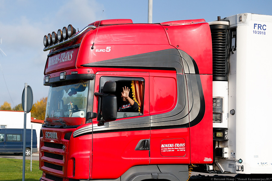 Почти 2 тыс. грузовиков скопились на выезде из Литвы в Белоруссию