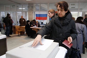 По данным 96% протоколов, Путин набирает в Калининградской области 52,9%