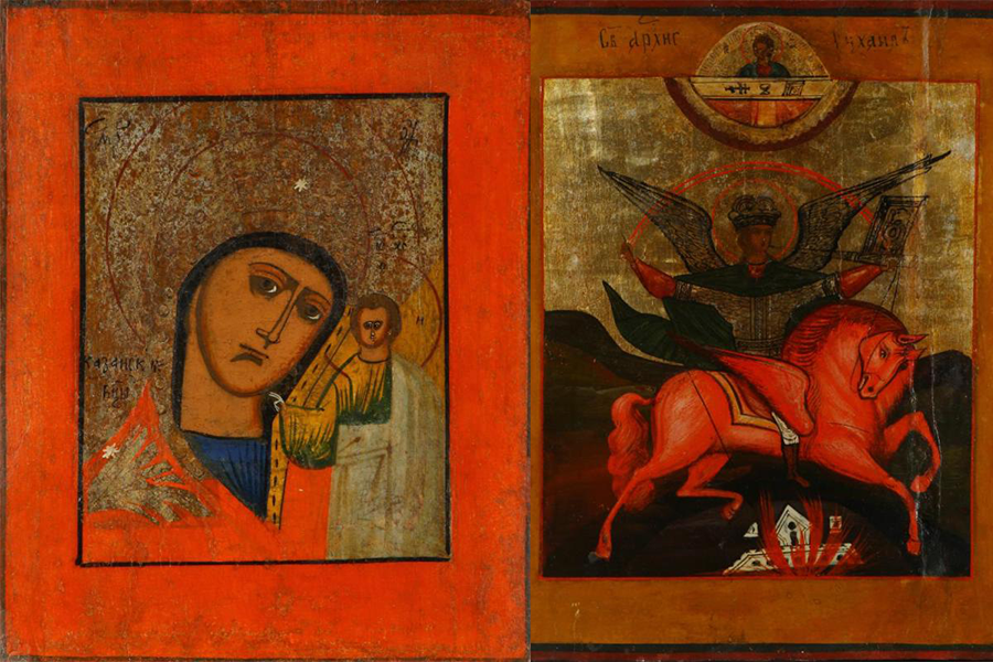 На изображении: иконы из коллекции Калининградского музея изобразительных искусств