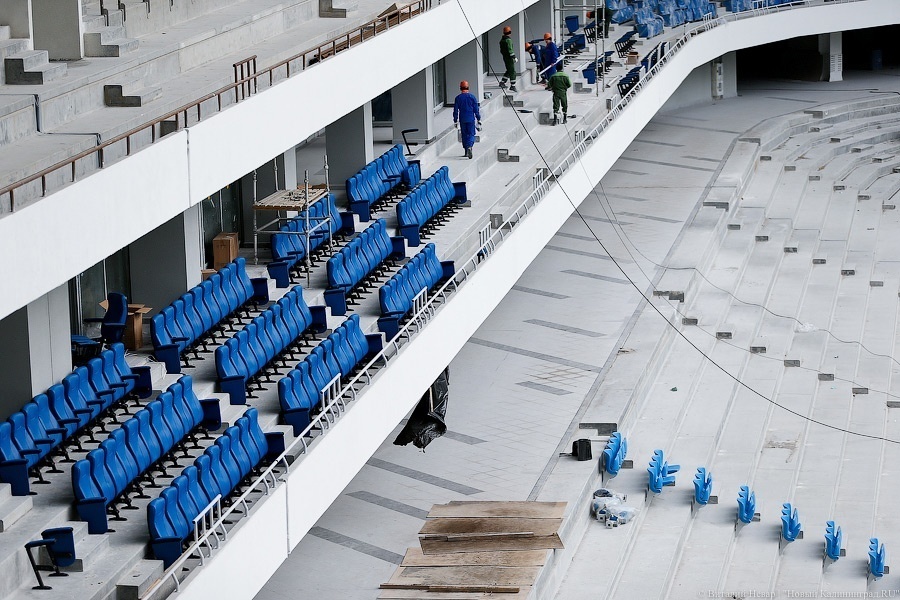Степень готовности «Стадиона Калининград» оценили как одну из самых высоких в РФ