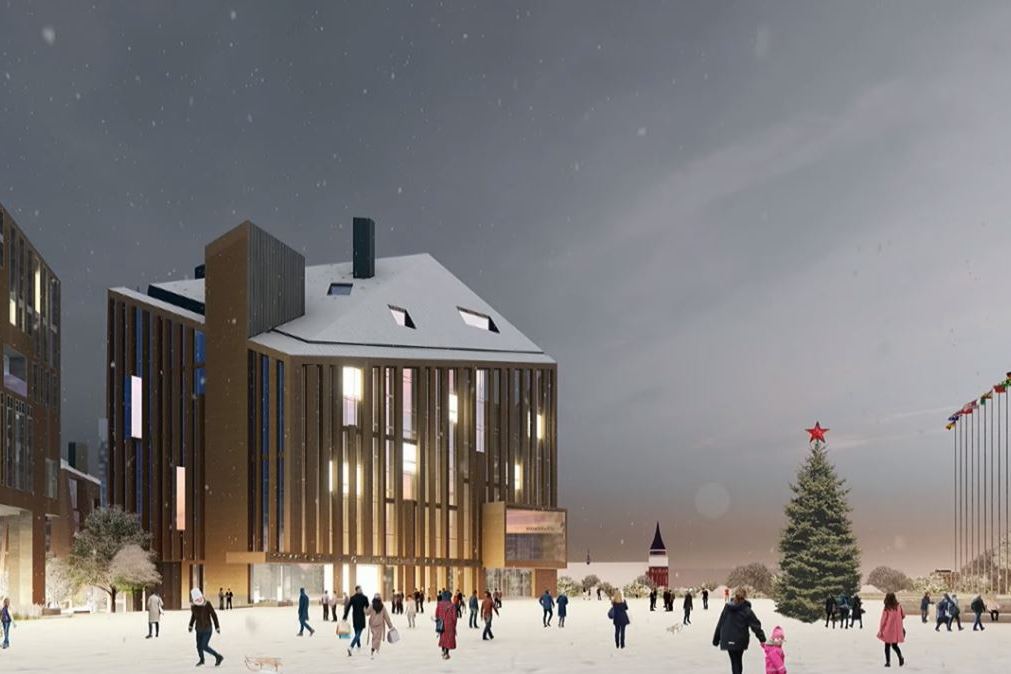 Стометровая башня: архитекторы презентовали проект застройки территории у Дома Советов (фото) (видео)