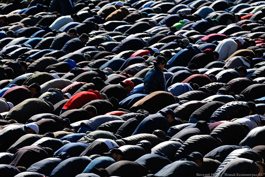 Сотни мусульман совершили под Калининградом молитву в честь Ураза-Байрам (фото)
