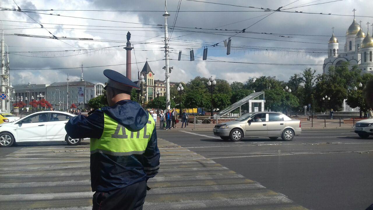 На площади Победы не работает светофор