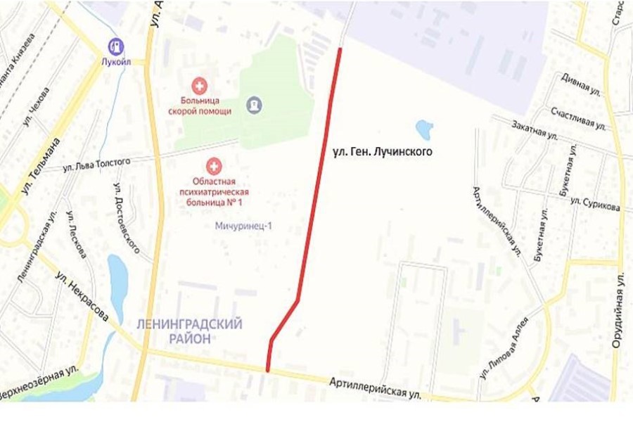 «1% заплатит город»: в Калининграде началось строительство улицы Лучинского