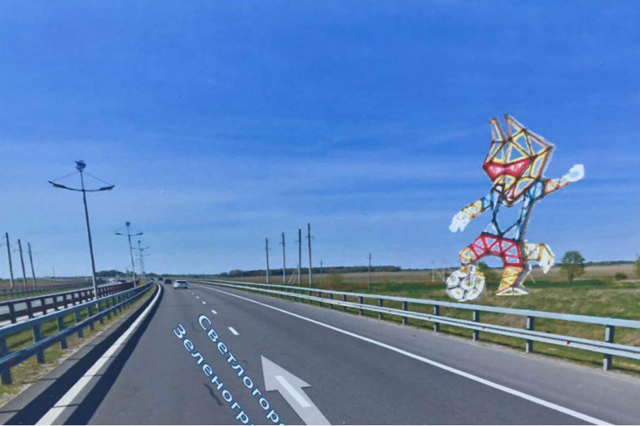 На Приморском кольце решено установить опору ЛЭП в виде Волка Забиваки (эскиз)