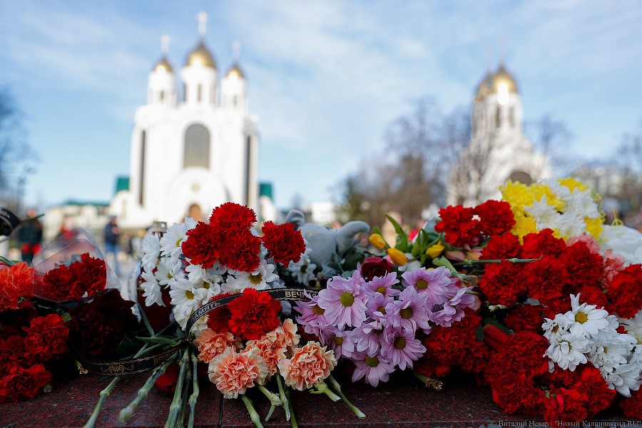 Опустить голову, зажечь свечу: в Калининграде почтили память погибших в Кемерово