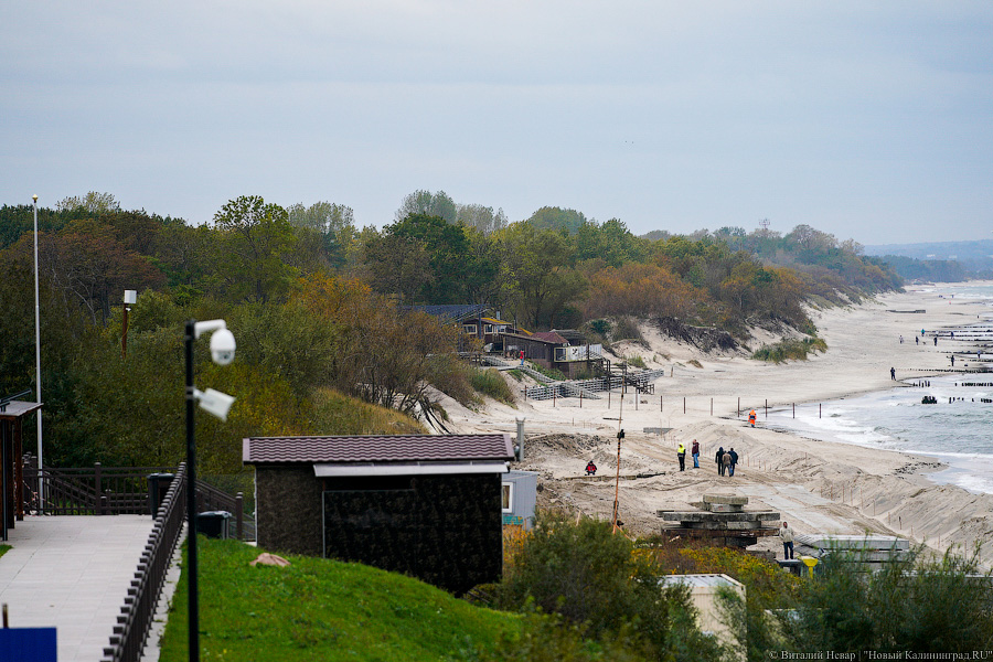 От «Нептуна» до кемпинга: в Зеленоградске укрепляют 1,5 км морского побережья (фото)