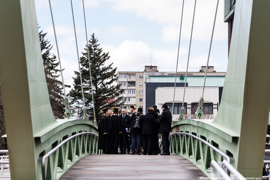 От музея до острова: как в Калининграде открывали Философский мост (фото)