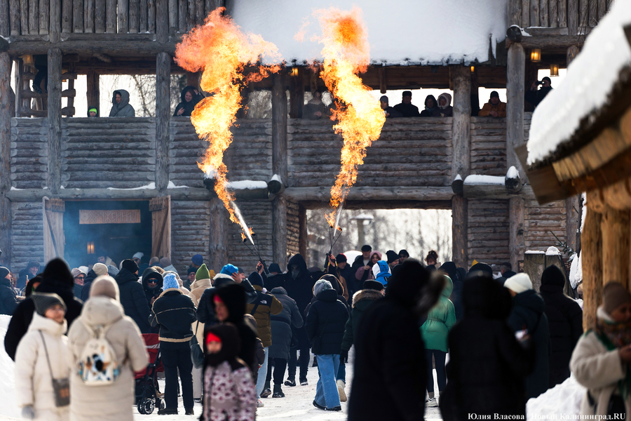 Блины, пляски и «самое большое» чучело: как отпраздновали Масленицу в «Каупе» (фото)