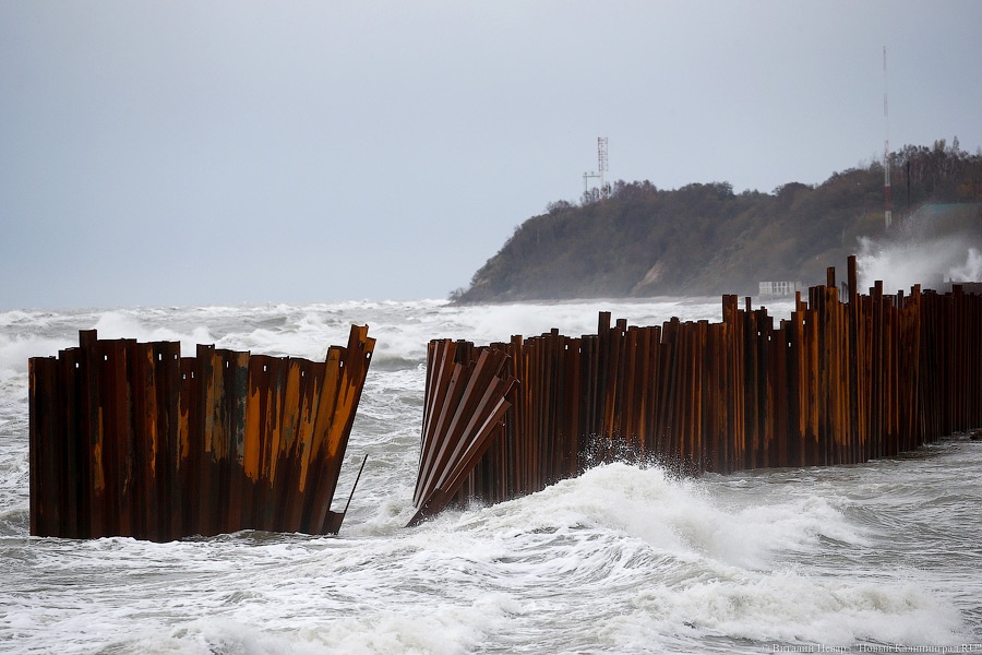 Всё смыло: Светлогорск, Янтарный и Филино после шторма