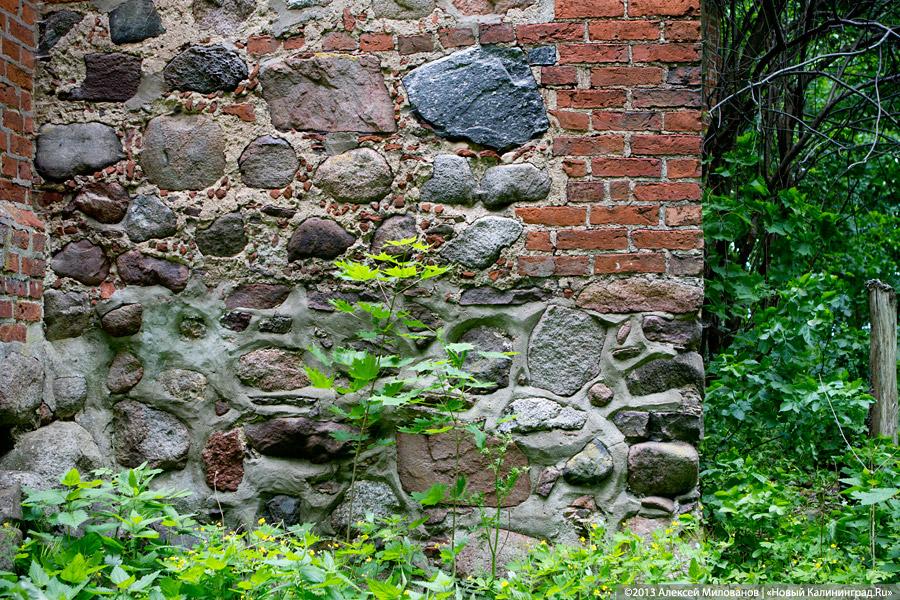 Без окон и дверей: законсервированная Кирха в Домново начала разрушаться