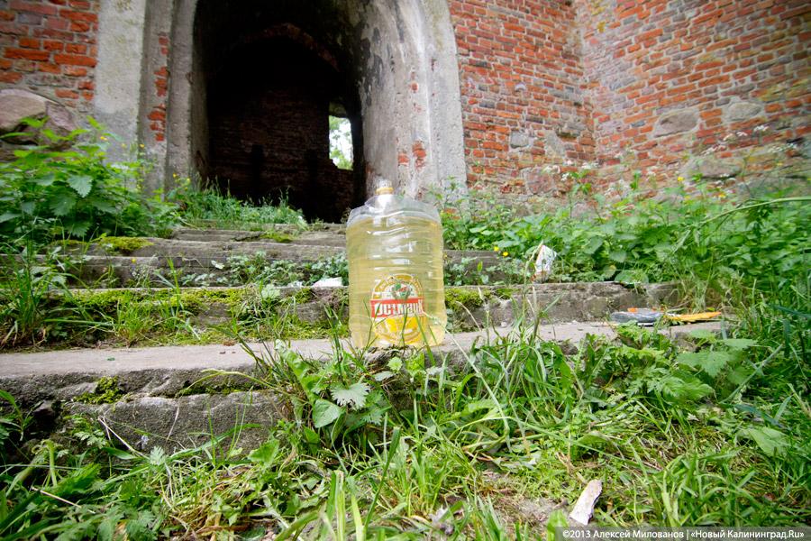 Часы и вороны: кирха в поселке Ушаково приходит в упадок