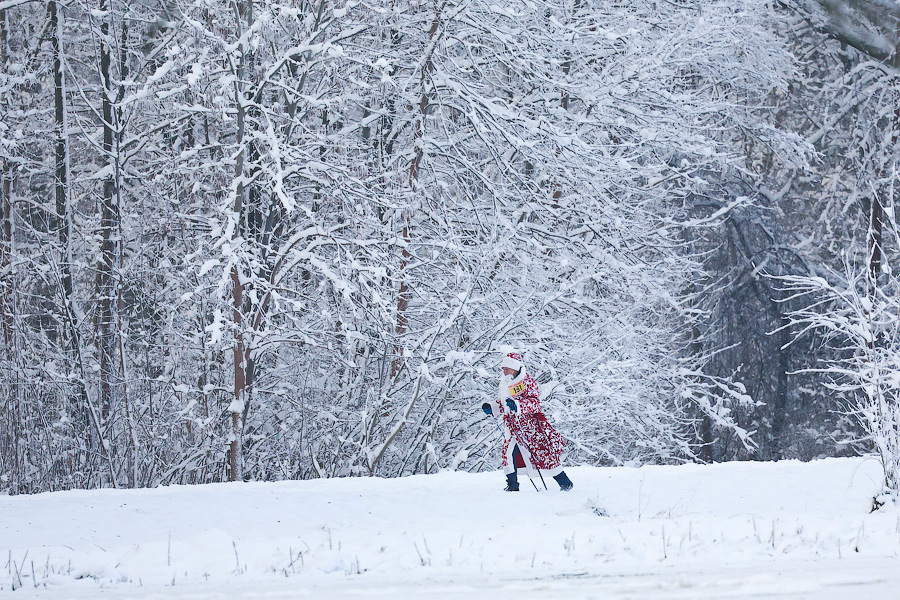 18 декабря: Дед Мороз на лыжной гонке в Калининграде
