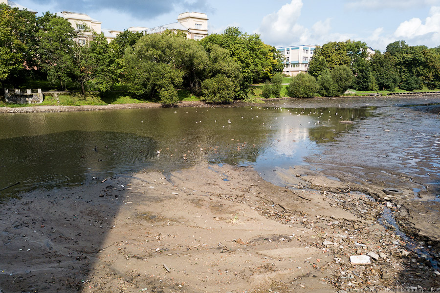 Нижнее сверху: набережная Нижнего озера перед ремонтом с высоты птичьего полёта