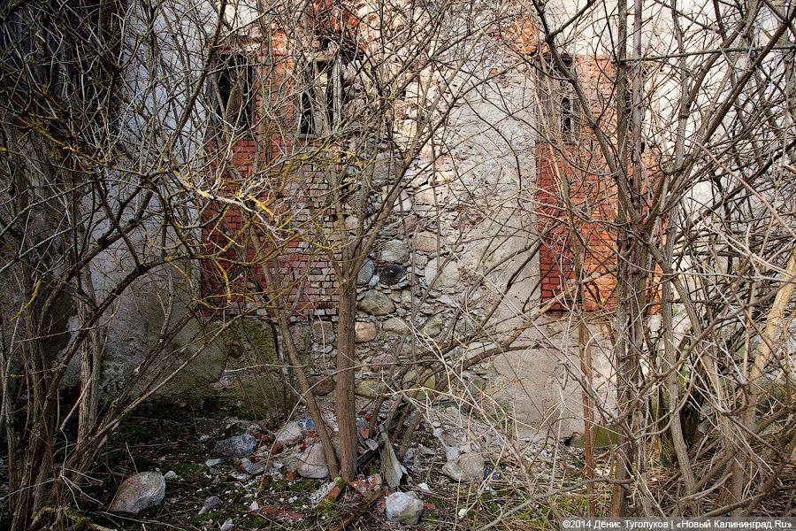 На крыше травка зеленеет: кирха начала XIX века в Перевалово покрывается плесенью и мхом