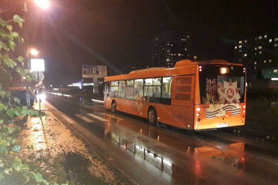 В Калининграде в ДТП с автобусом пострадали пассажир и пешеход (фото)