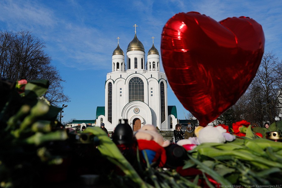 Опустить голову, зажечь свечу: в Калининграде почтили память погибших в Кемерово