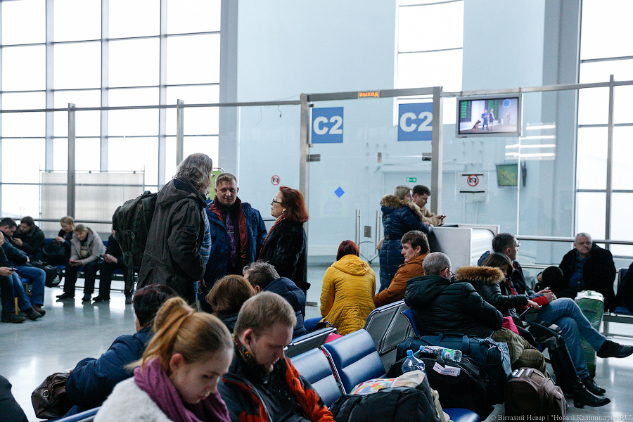 В калининградском аэропорту «Храброво» сохраняются проблемы с отправкой рейсов 