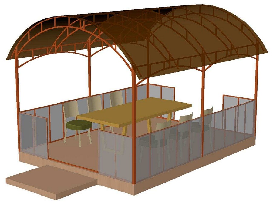 Беседка из поликарбоната: стоит ли брать?