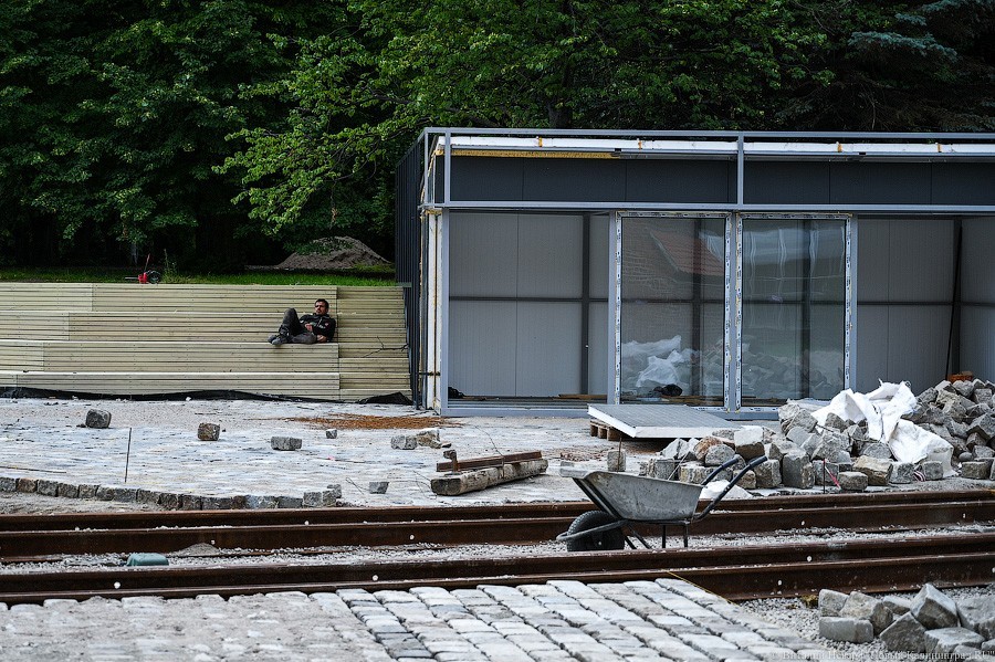 «Вступают в финальную стадию»: как выглядит остров Канта в ходе реконструкции (фото)