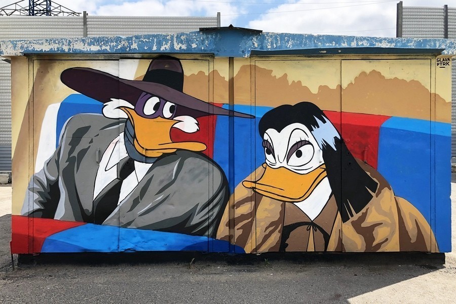 Работа Славы Птрк рядом с аэропортом «Внуково». Фото предоставлено Натальей Носовой