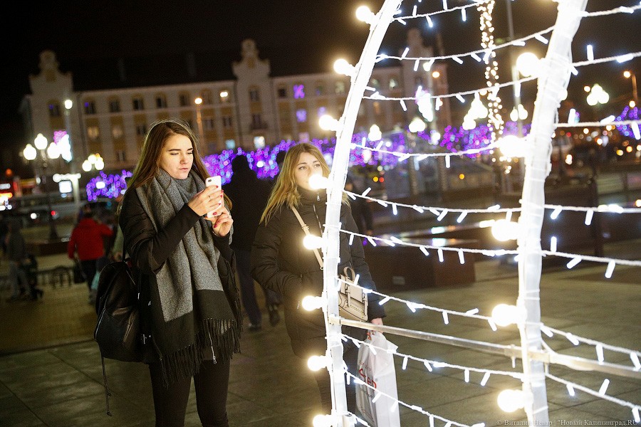 Открути оленю ушко: центр Калининграда украсили к Новому году (фото)