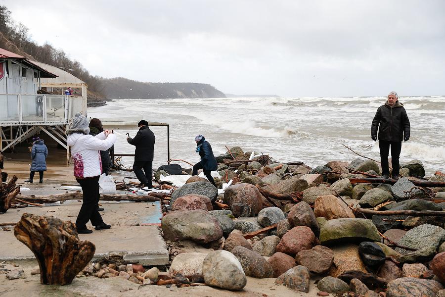 Штормовые селфи: ураган в Светлогорске (фото)
