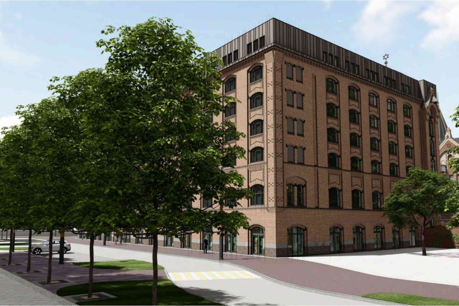 Имитация исторических фасадов: как будет выглядеть общинный центр у синагоги на Острове (фото)